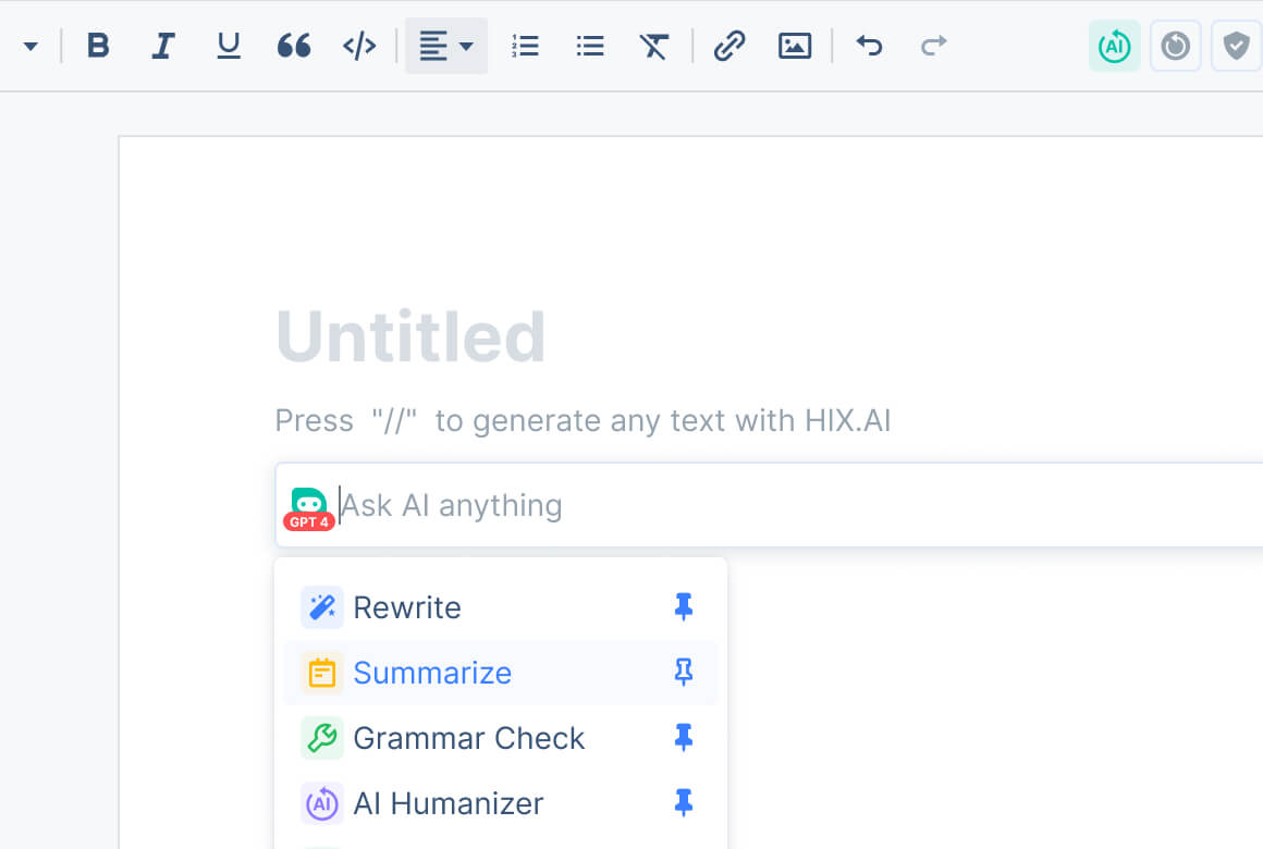 Create & Enhance Any Essay Content