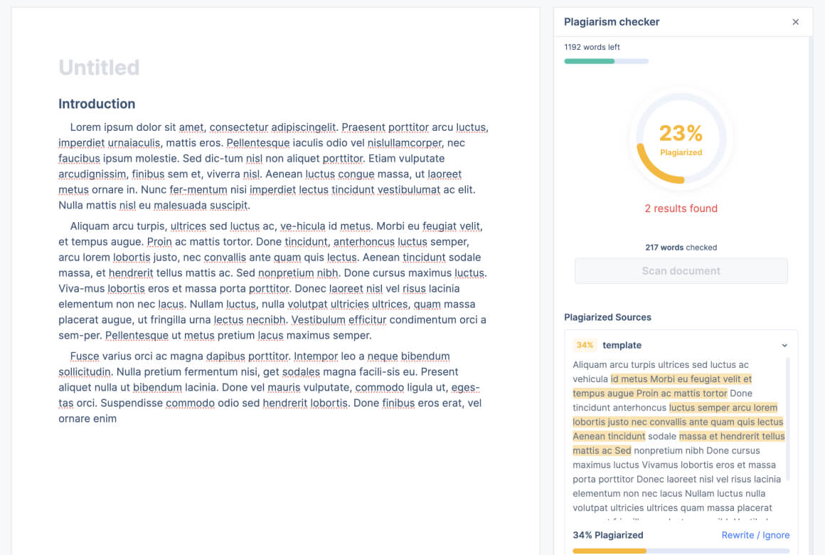 Accurate Plagiarism Checker